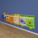 Wooden Train Wall System for Accessory Panels