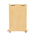 Wooden Mobile Accessory Panels Storage Cart with Locking Caster Wheels