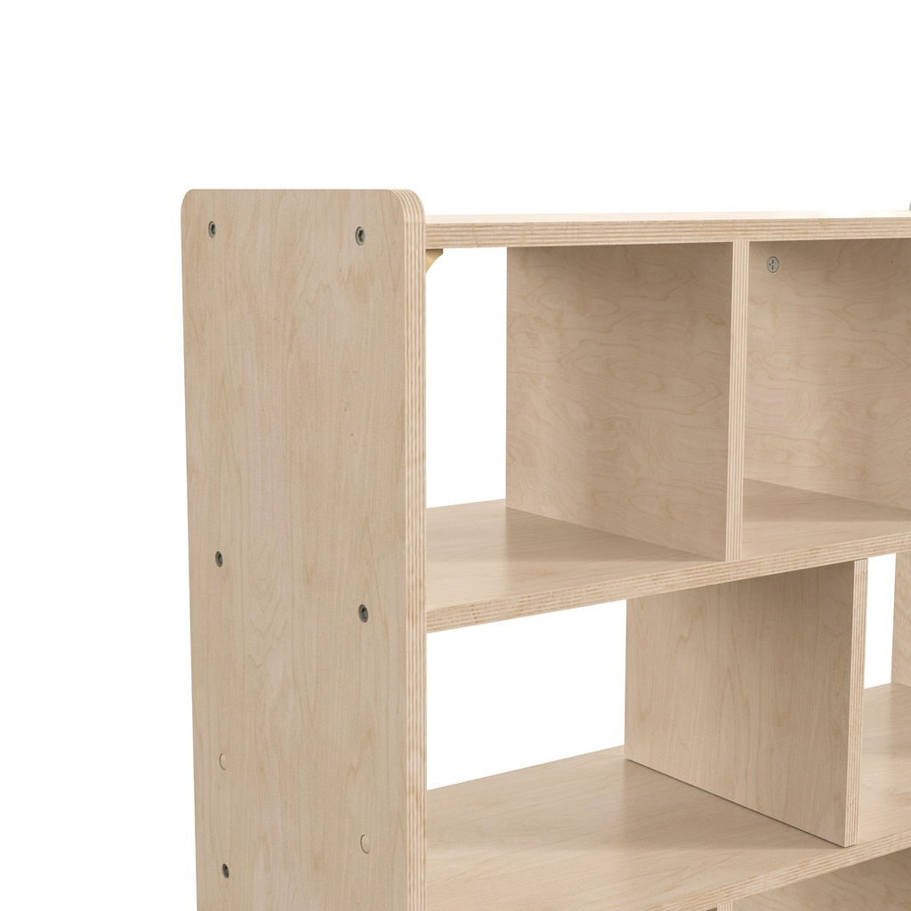 Modular Wooden 8 Section Open Storage Unit