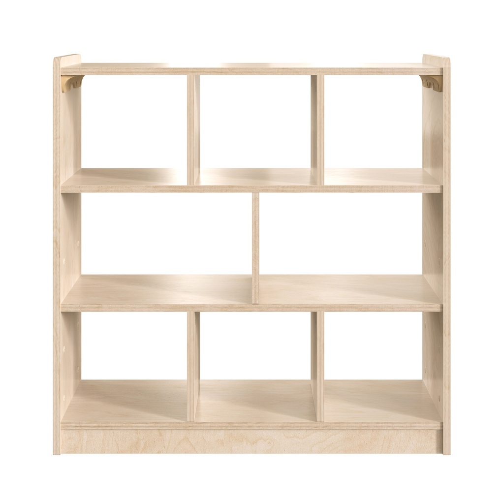 Modular Wooden 8 Section Open Storage Unit