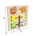 Locks and Buckles Activity Board Accessory Panel