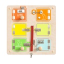Locks and Buckles Activity Board Accessory Panel