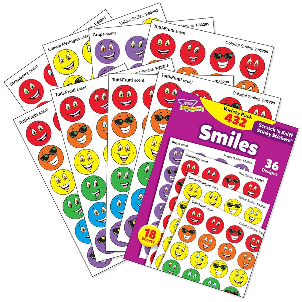 Smiles Stinky Stickers Variety Pack