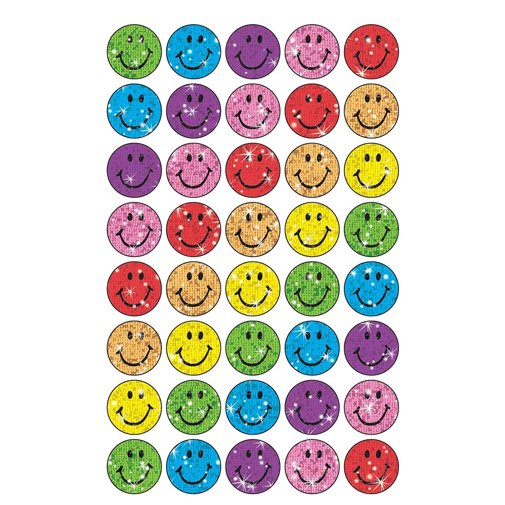 Silly Smiles Sparkle Stickers