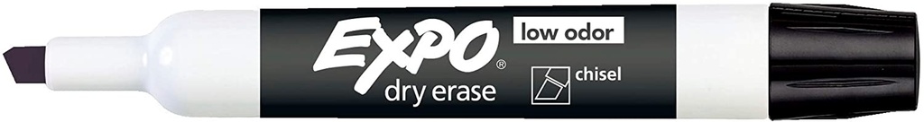 Black Chisel Tip Expo Low Odor Dry Erase Markers