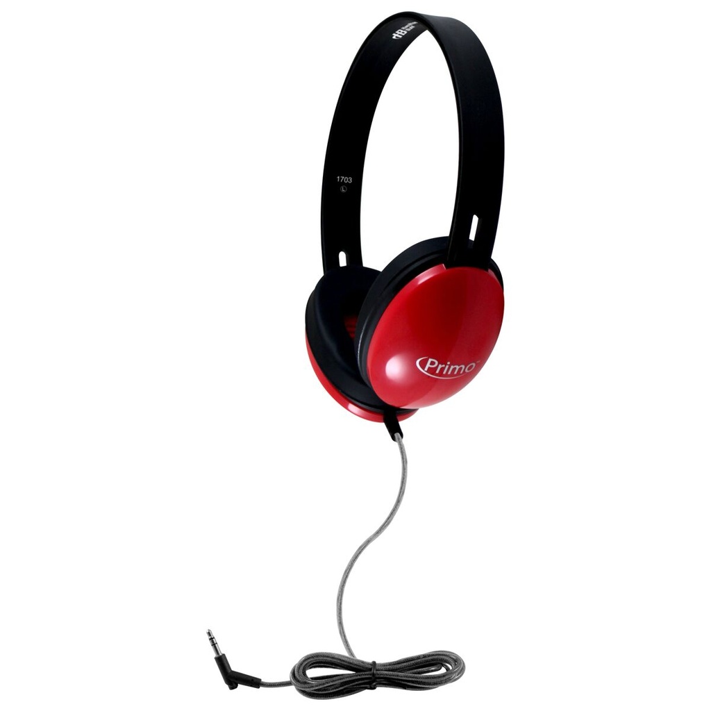 Primo Stereo Headphones Red