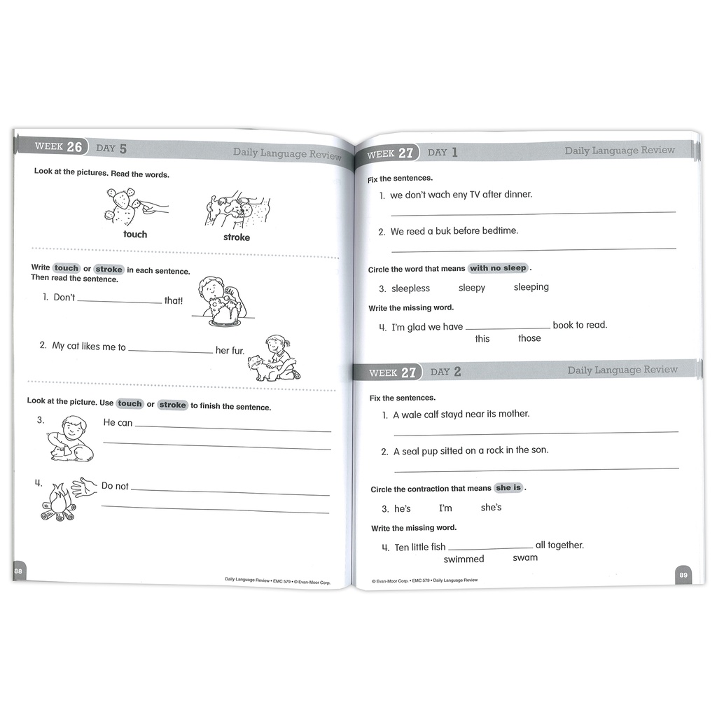 Daily Language Review Grade 1           Each