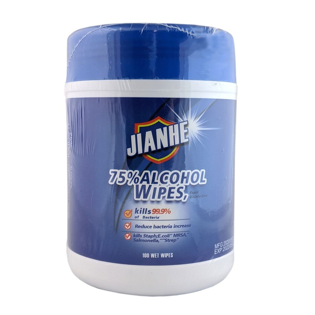 Disinfecting Wipes, 75% Alcohol, 100 Wipes Each – All Purpose Cleaning Wipes, Compact, Pack