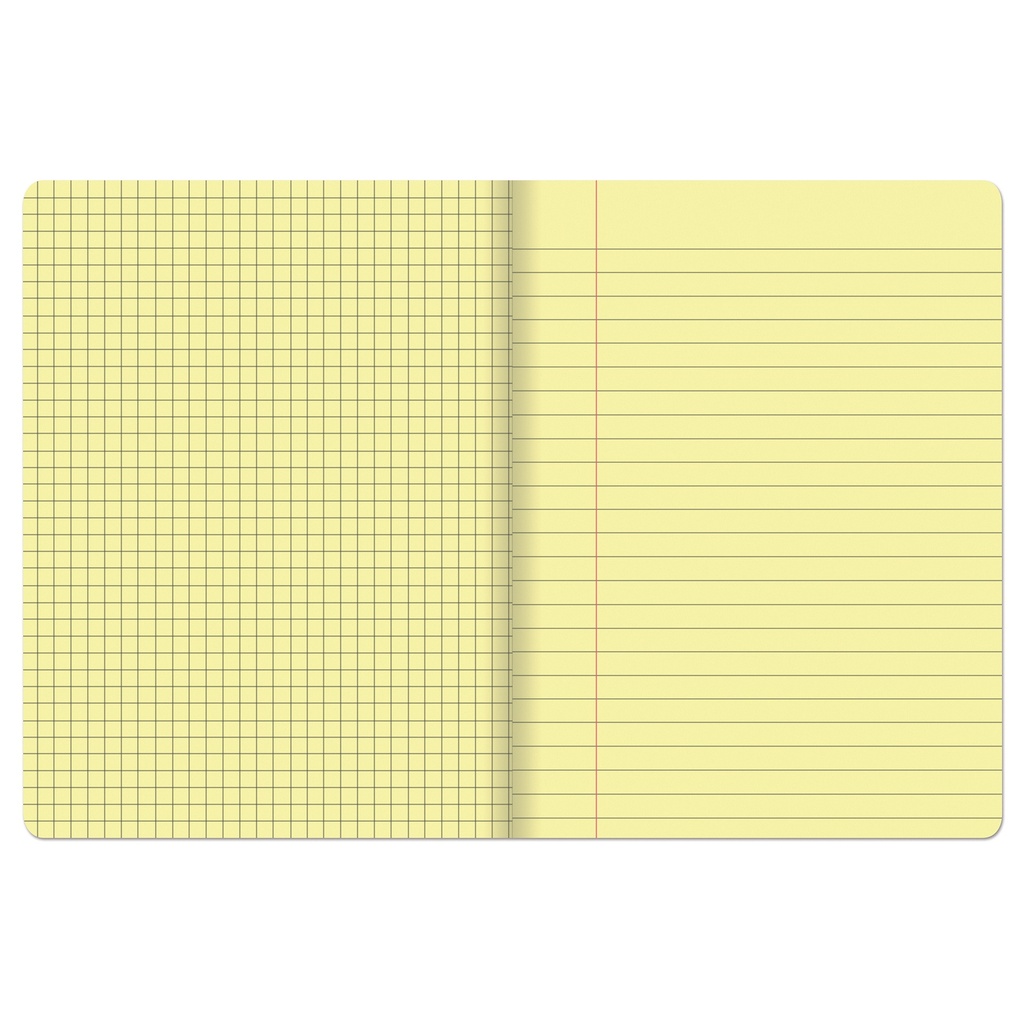 Yellow Dual Ruled Composition Book