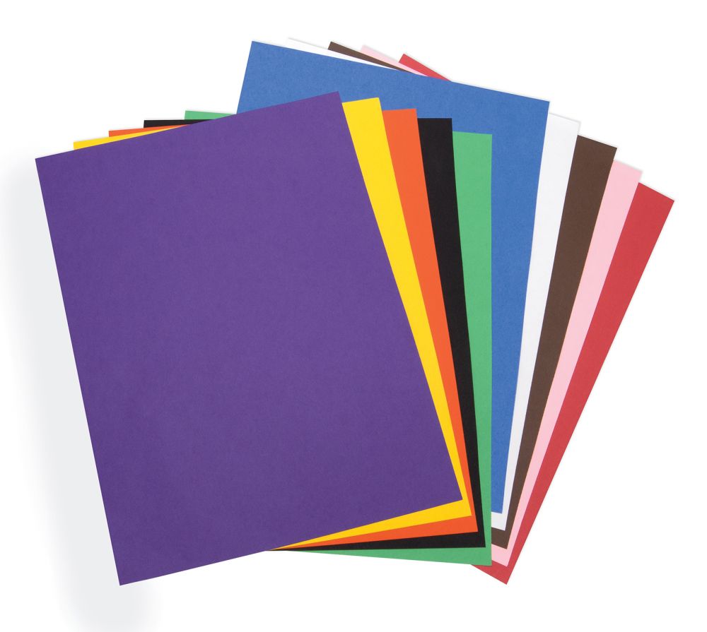 9x12 Assorted Tru-Ray Construction Paper 50ct Pack