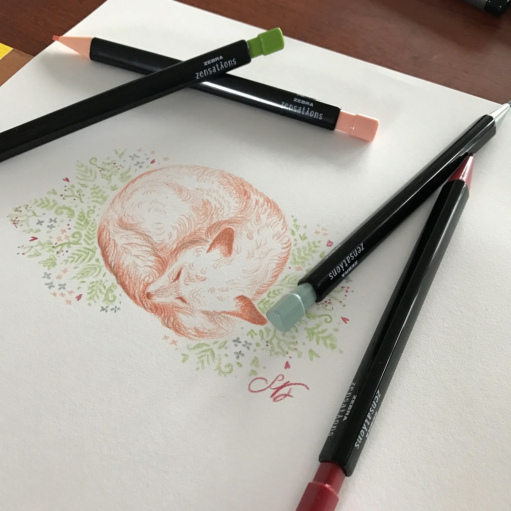 12ct Refillable Mechanical Colored Pencils