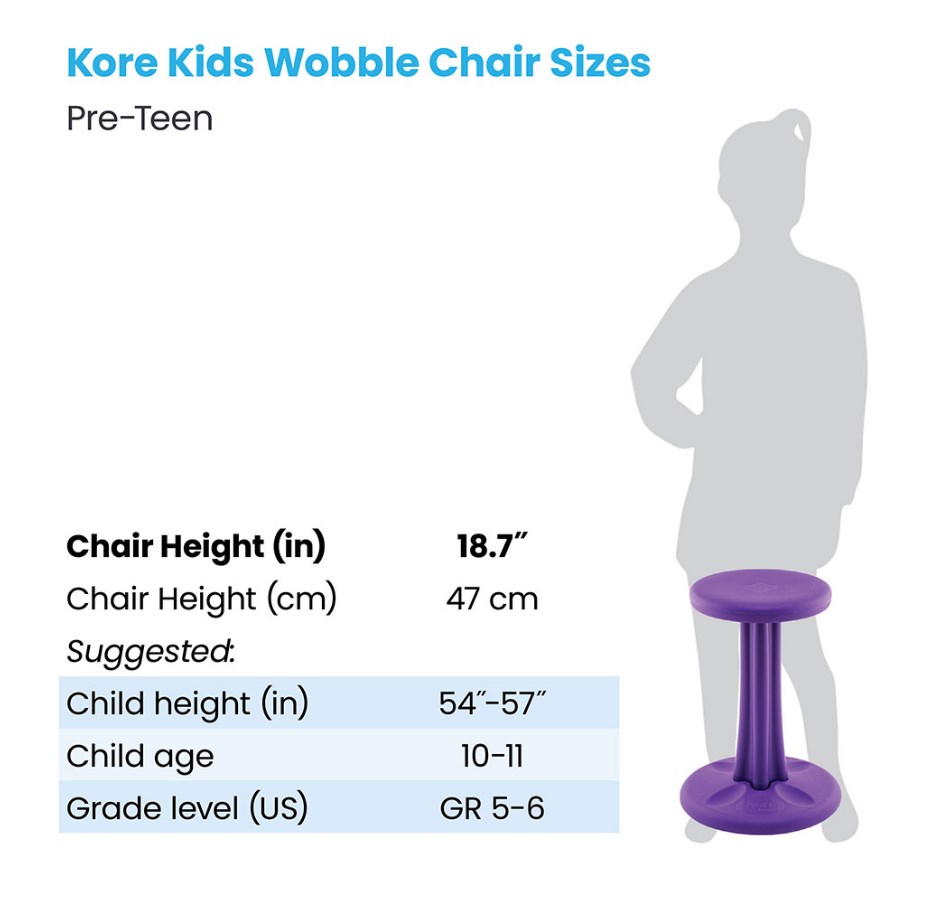 Kids Kore Wobble Chair 18.7 Inch