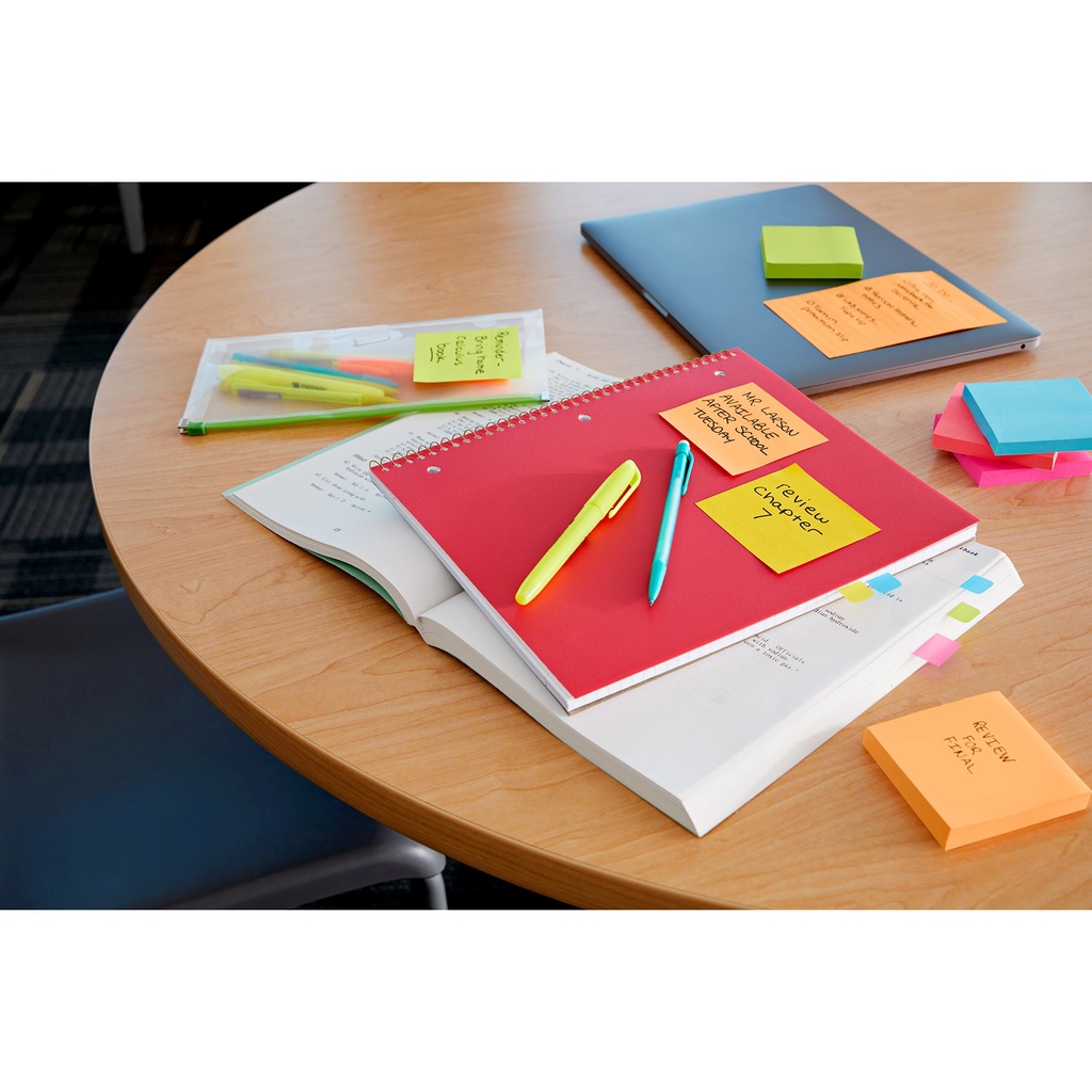 3x3 Ultra Colors Post It Notes 5ct Pack