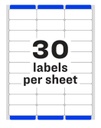 Avery Easy Peel Address Labels with SureFeed 1" x 2-5/8"