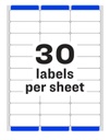 Avery Easy Peel Address Labels with SureFeed 1" x 2-5/8"