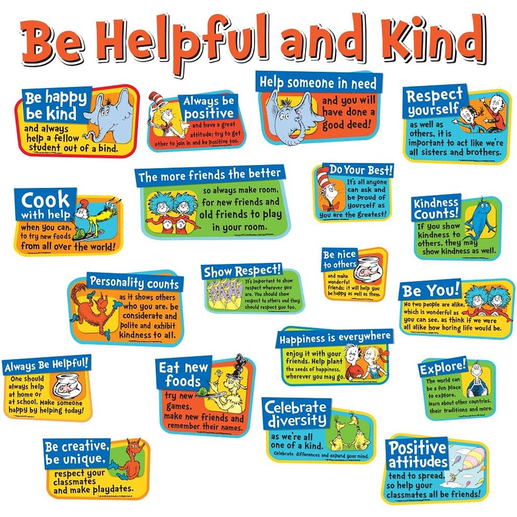 Dr. Seuss™ Be Kind and Helpful Bulletin Board Sets