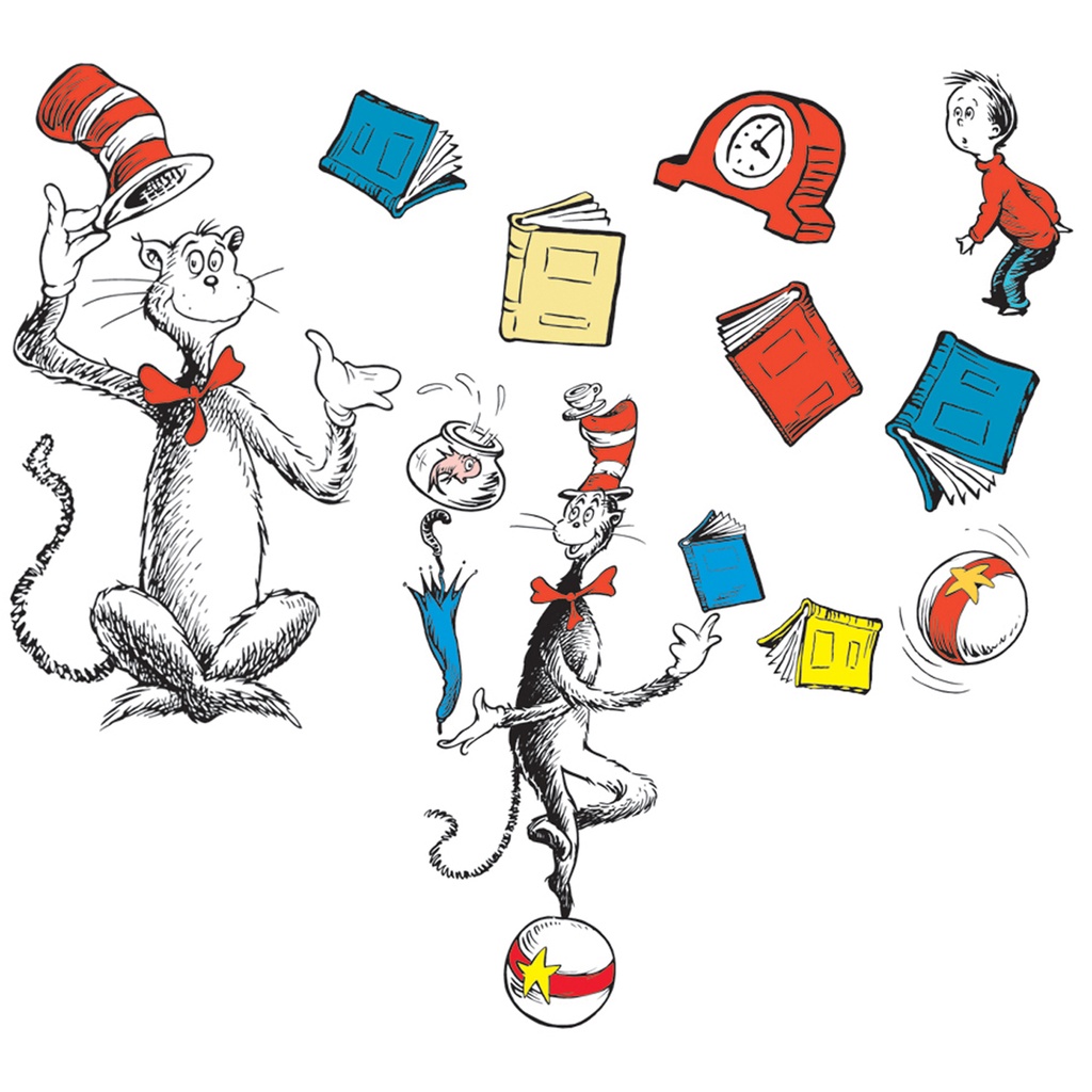 Cat in the Hat™ Large Characters Bulletin Board Set