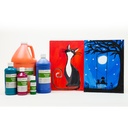 Fluorescent 6-Color Tempera Paint Set