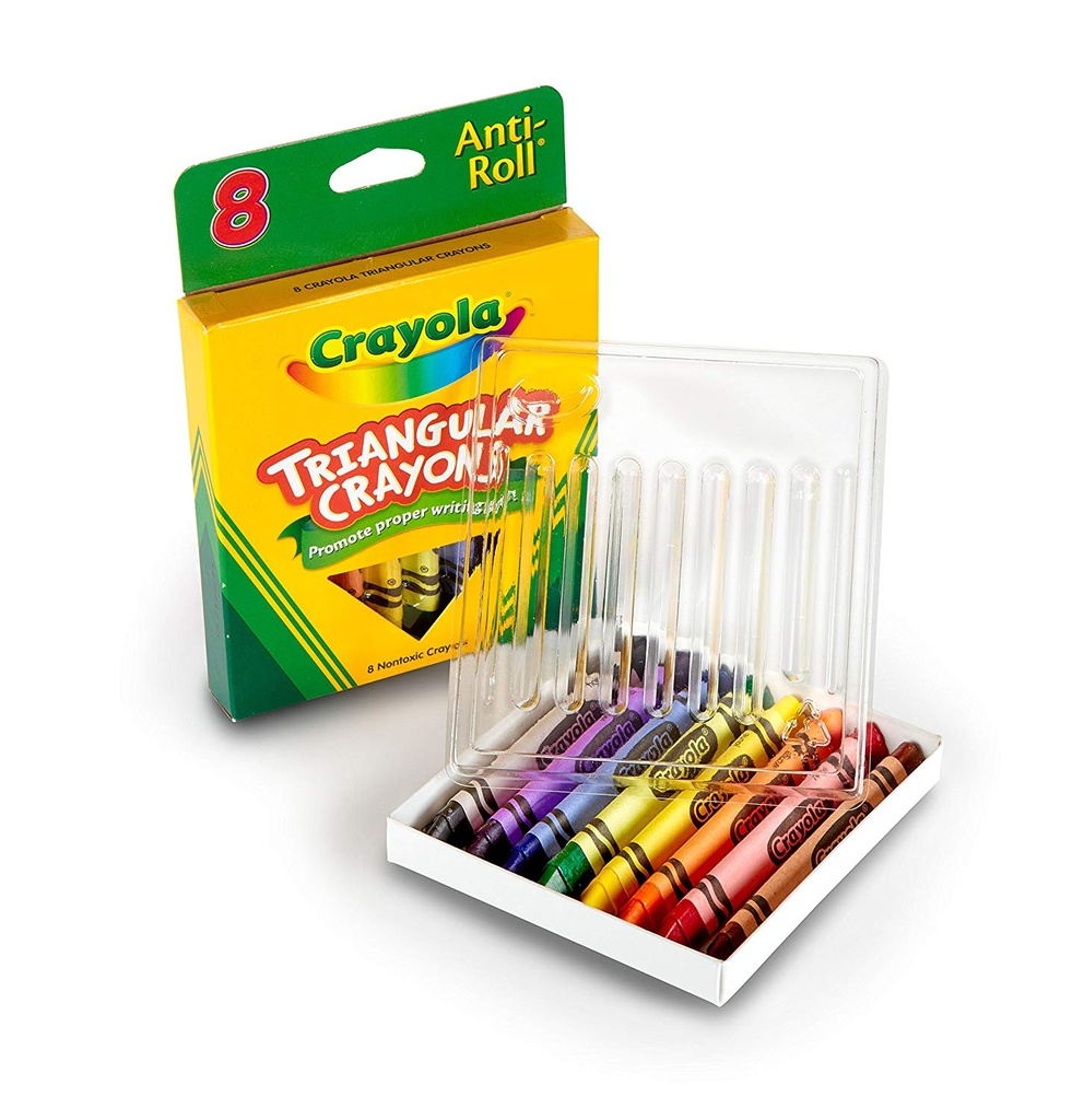 8ct Crayola Triangular Crayons