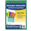 10ct Extra Large Reusable Poly Envelope with Hook &amp; Loop Closure