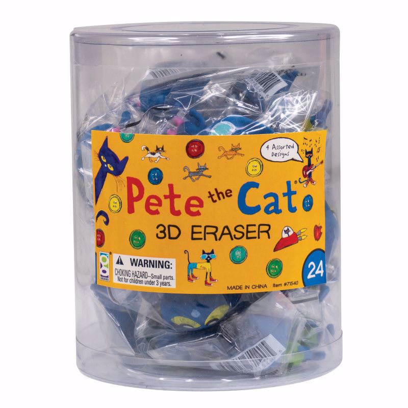 24ct Pete the Cat 3D Eraser