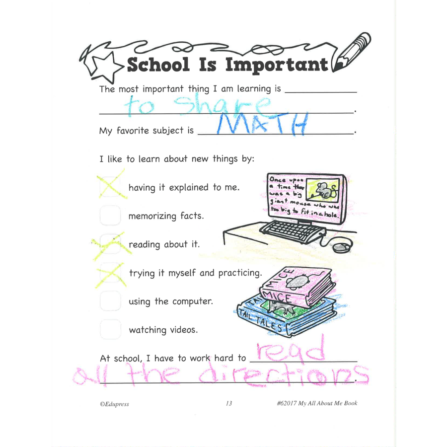 My All About Me Book Grades 1–2
