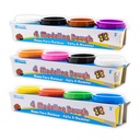 4 Color 4 oz Primary Color Modeling Dough 6 Packs