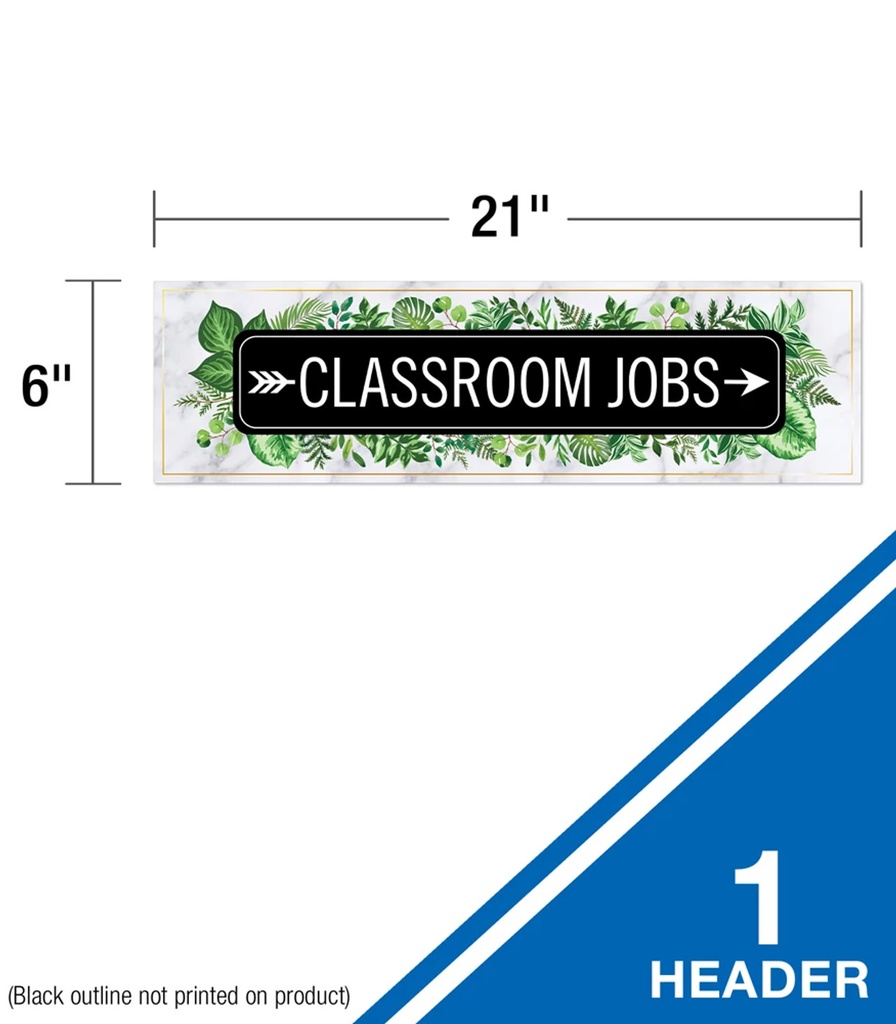 Simply Boho Classroom Jobs Mini Bulletin Board Set