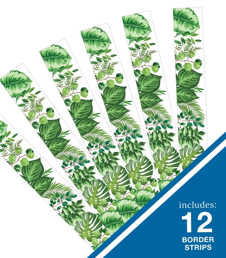 Simply Boho Greenery Straight Borders