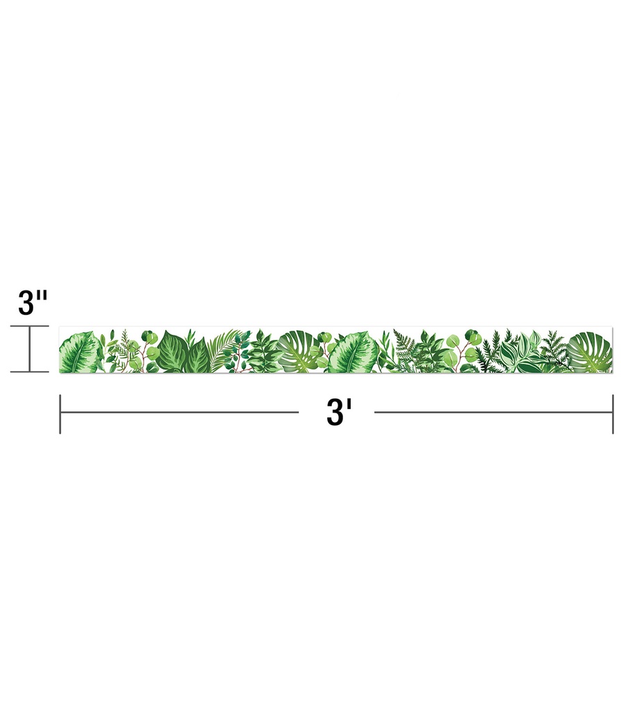Simply Boho Greenery Straight Borders