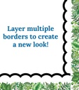 Simply Boho Greenery Straight Borders