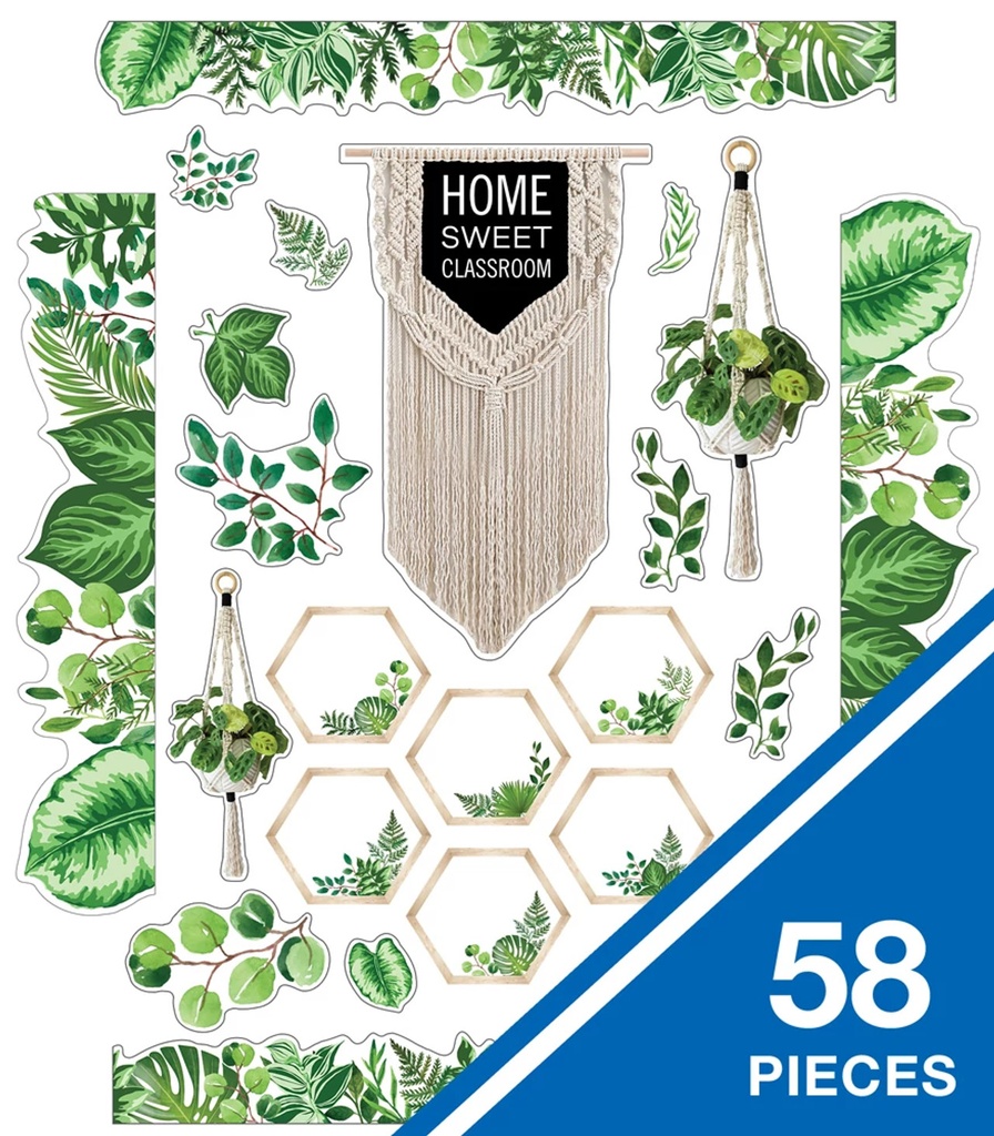 Simply Boho Home Sweet Classroom Bulletin Board Set