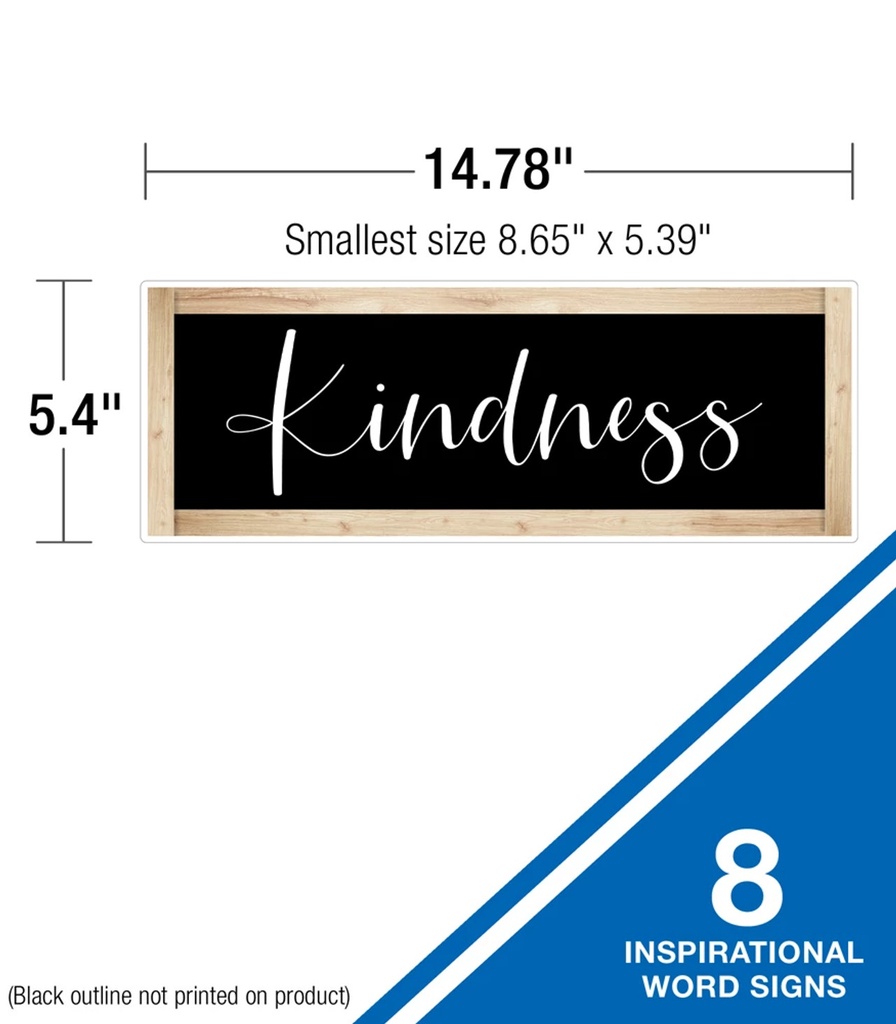 Simply Boho Inspirational Signs Mini Bulletin Board Set