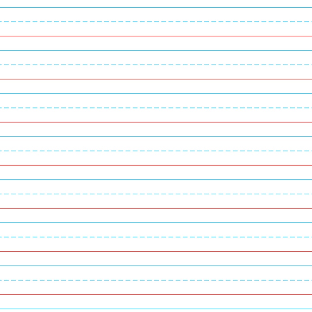 Letters & Learn 11" x 8-1/2" Handwriting Tablet 40 Sheets Pack of 6