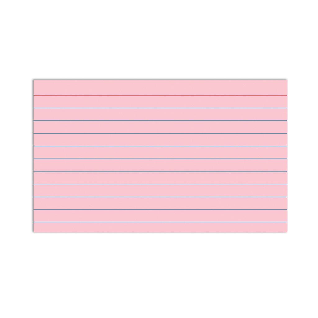 Assorted 3" x 5" RuledIndex Cards Pack of 100