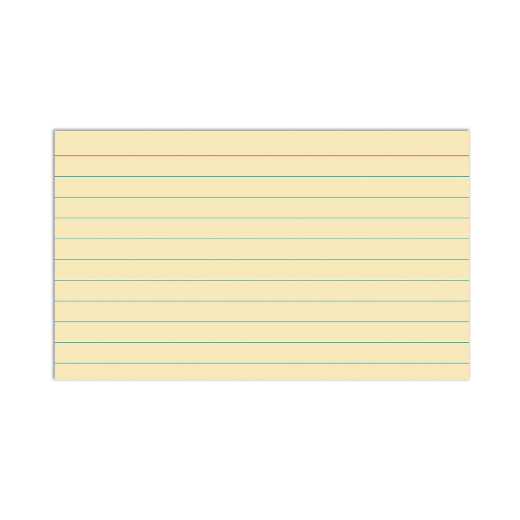 Assorted 3" x 5" RuledIndex Cards Pack of 100
