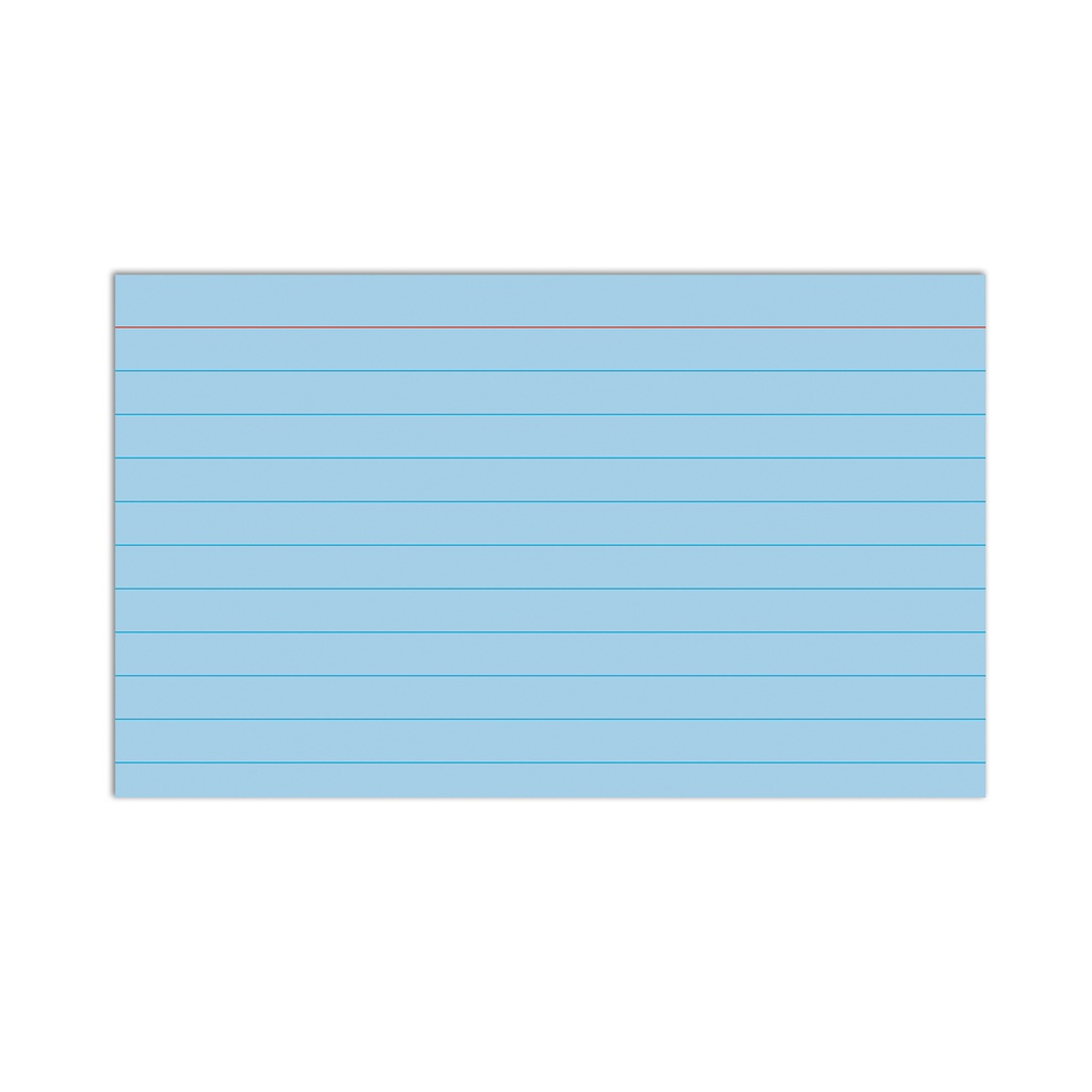 Assorted 3" x 5" Ruled Index Cards 10 Packs of 100