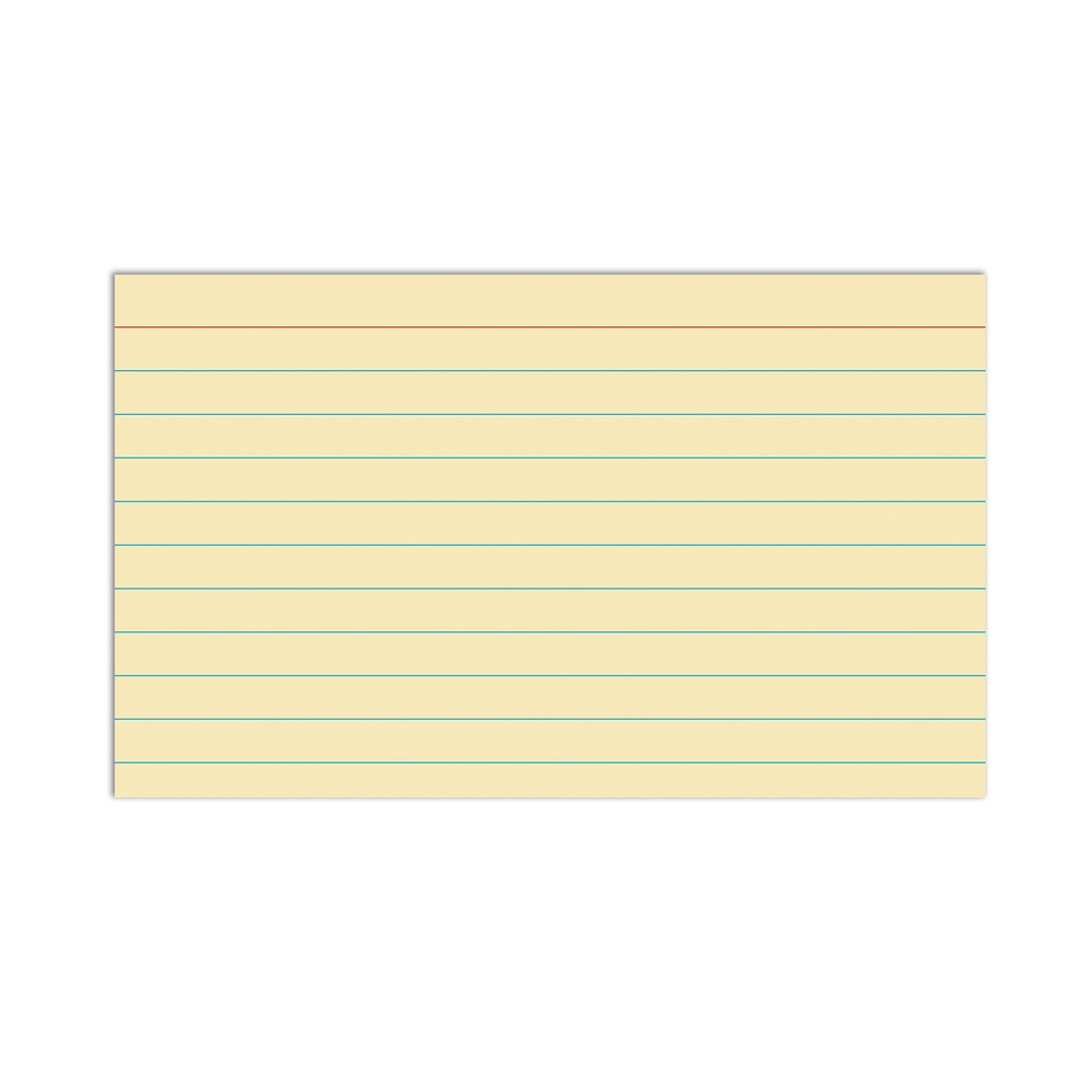 Assorted 3" x 5" Ruled Index Cards 10 Packs of 100