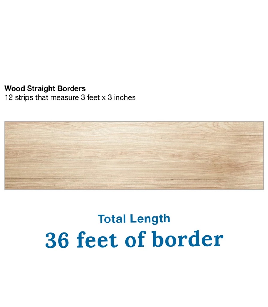 Simply Boho Wood Straight Borders