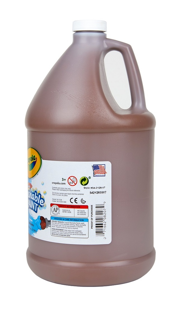 128oz Brown Crayola Washable Paint