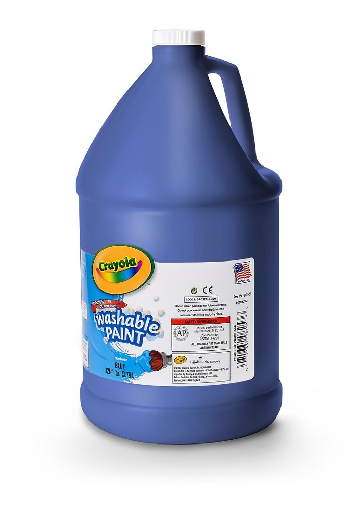 128oz Blue Crayola Washable Paint       Ea