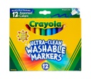 12ct Crayola Ultra-Clean Washable Markers Conical Tip