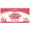 Washable Broad Line Markers Classroom Pack 256 count