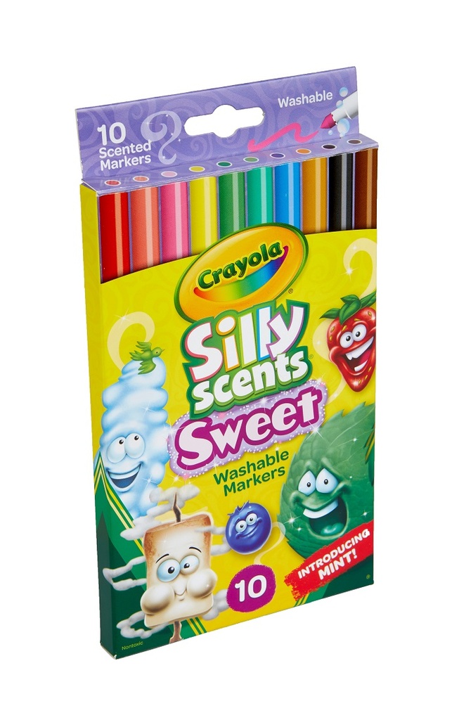 10ct Crayola Silly Scents Slim Markers