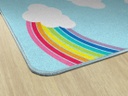 Schoolgirl Style Hello Sunshine Whimsical Rainbows 7'6" X 12' Rectangle Carpet 