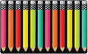 Black White & Stylish Brights Pencil 7'6" X 12' Rectangle Carpet 
