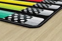 Black White & Stylish Brights Pencil 7'6" X 12' Rectangle Carpet 