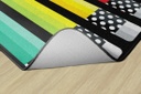 Black White & Stylish Brights Pencil 7'6" X 12' Rectangle Carpet 