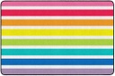 Hello Sunshine Bright Striped Rainbow 7'6" X 12' Rectangle Carpet 