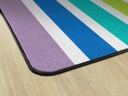 Hello Sunshine Bright Striped Rainbow 7'6&quot; X 12' Rectangle Carpet 